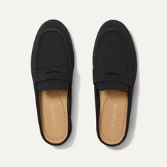The Penny Loafer Mule - Black