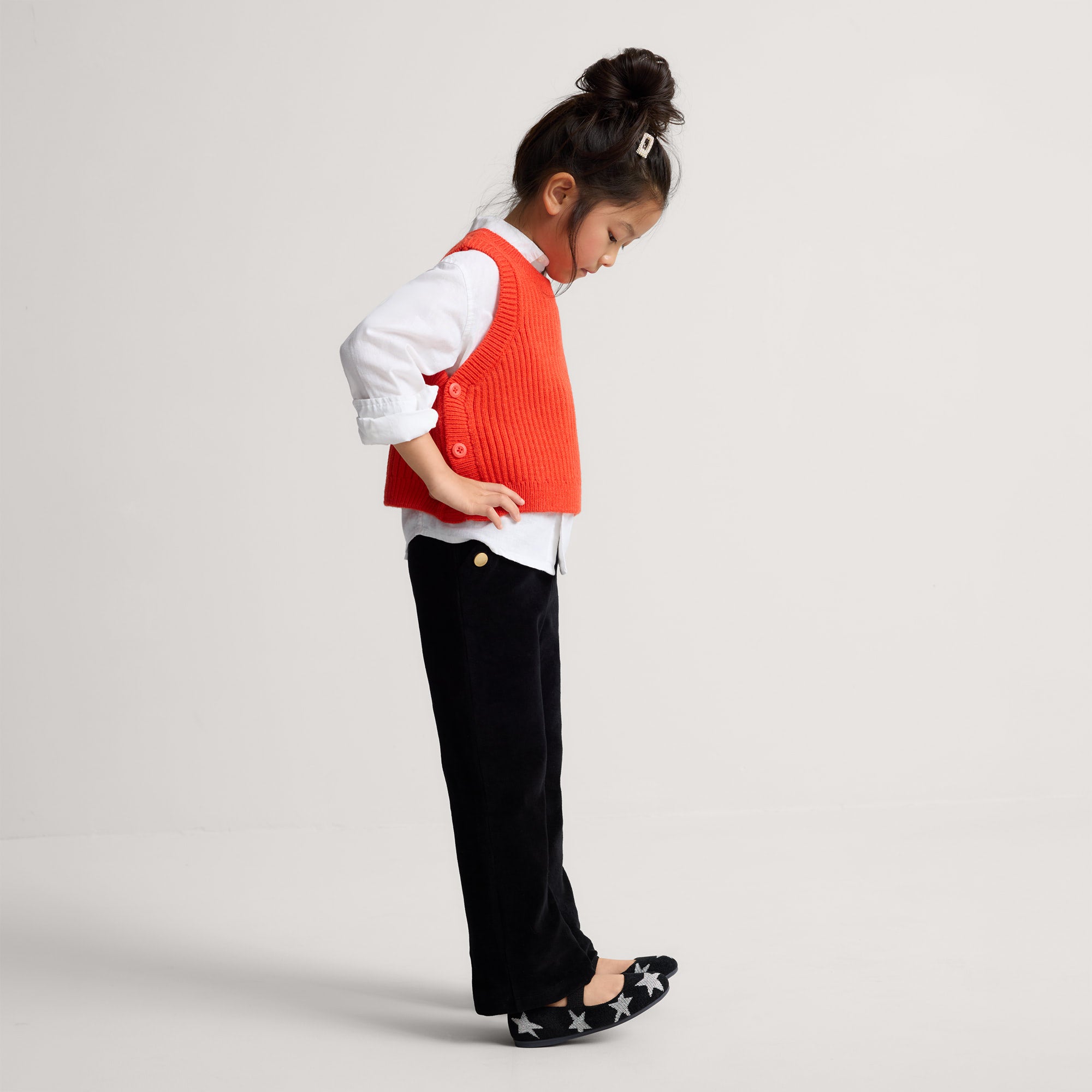 The Kids Mary Jane - ReVelvet™ Metallic Stardust