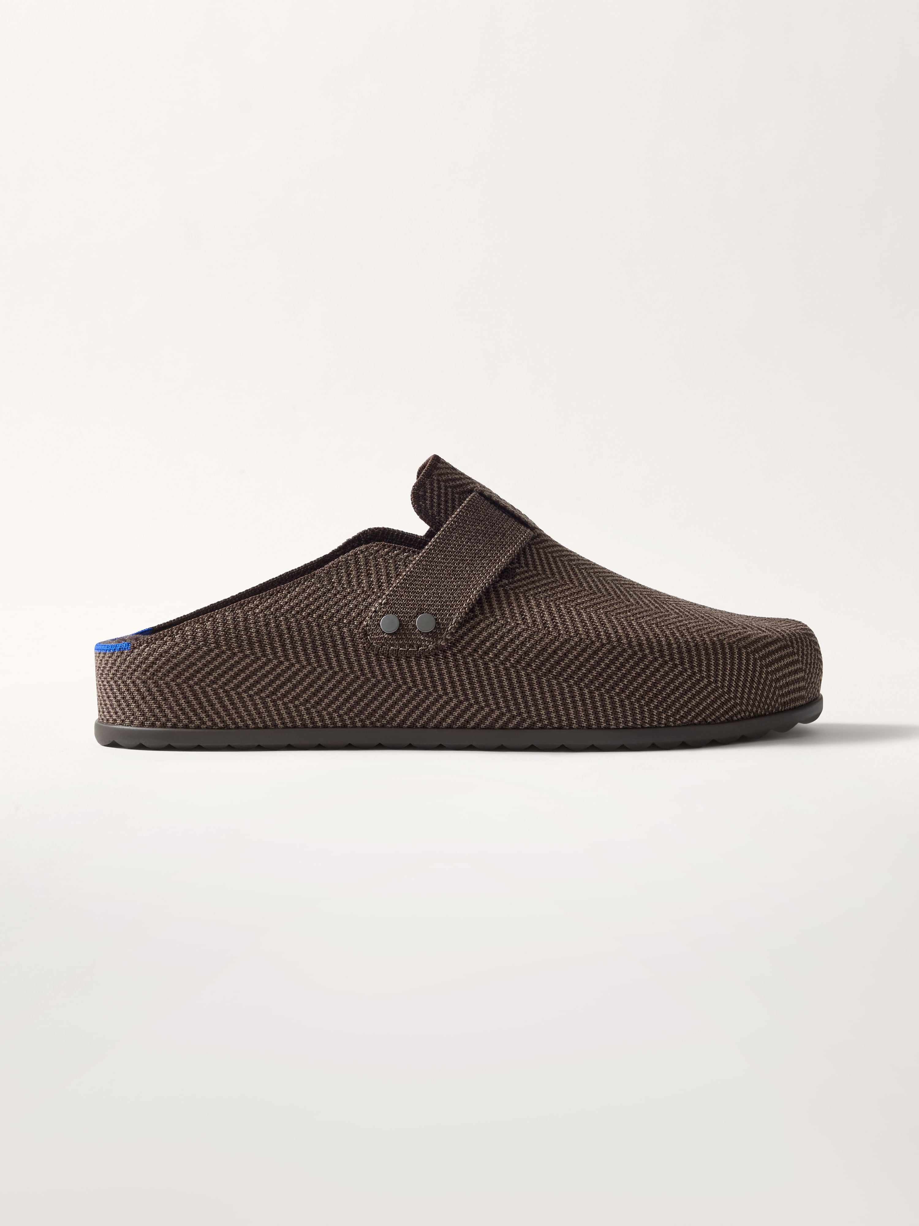 The Teddy Men's Clog - Umber Herringbone
