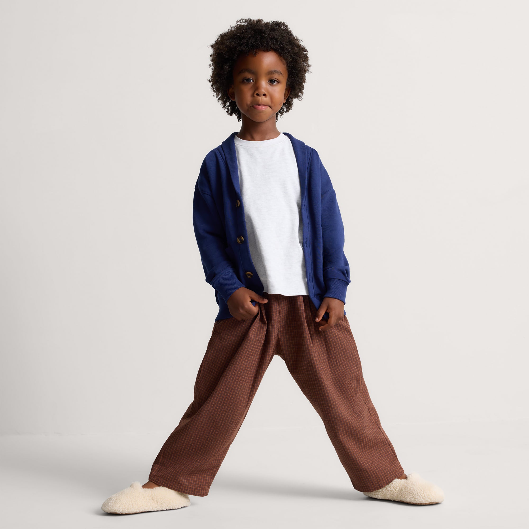 The Teddy Kids Slipper - Oat Milk