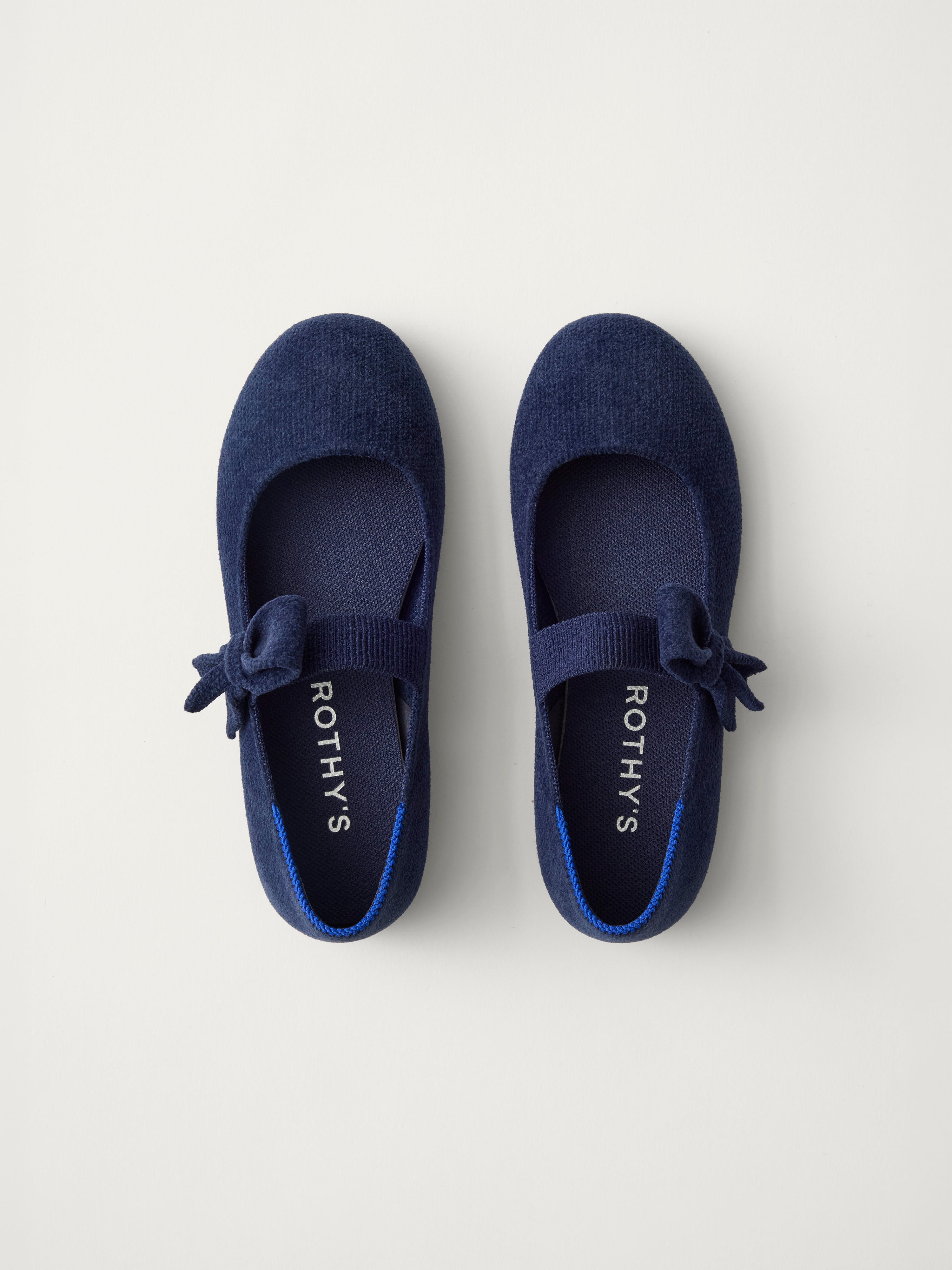The Kids Tux Bow Mary Jane - ReVelvet™ Deep Navy