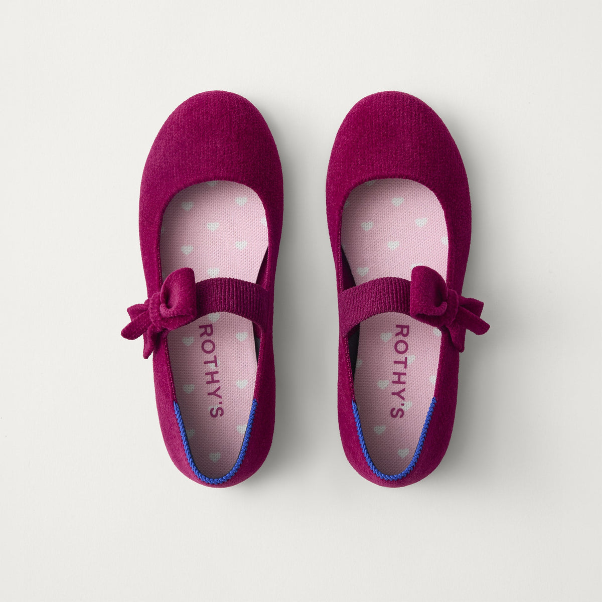The Kids Tux Bow Mary Jane - ReVelvet™ Mulberry